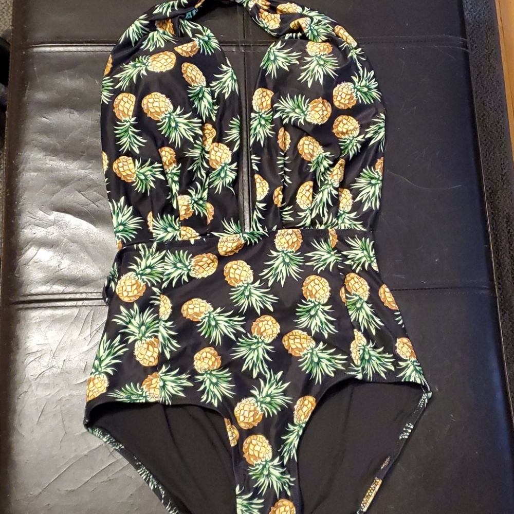 Sexy Pineapple One piece bathing suit